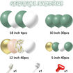 Picture of BALLOON GARLAND GREEN SHADES SET
